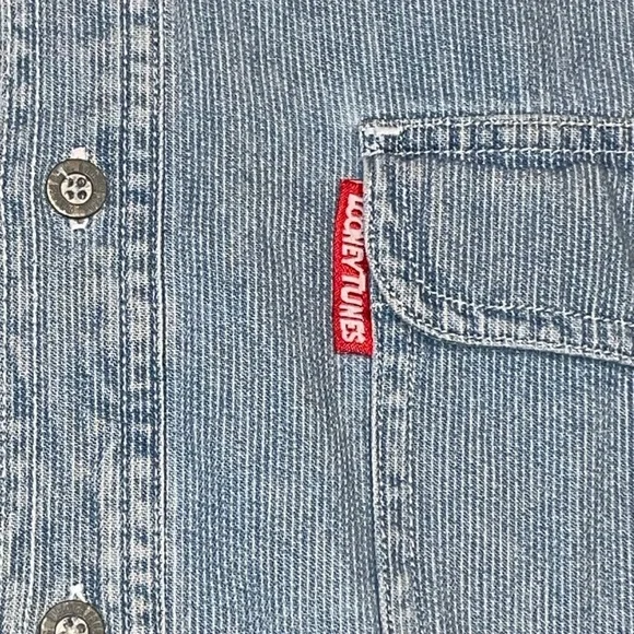 Vintage 90s Looney Tunes Button Down Shirt - Picture 3 of 6